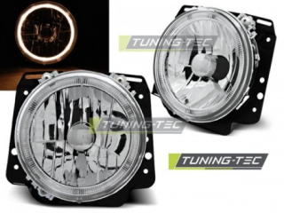 Světla přední VW GOLF II 2 08.83-08.91 ANGEL EYES CHROME