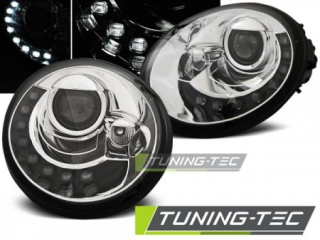 PŘEDNÍ SVĚTLA VW NEW BEETLE, 1998-2005, LED, CHROM