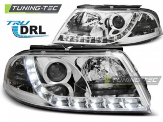 Světla přední VW PASSAT 3BG 09.00-03.05 TRU DRL CHROME