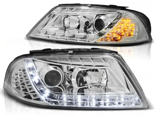 Přední světla Devil Eyes VW Passat 3BG 00-04 chrom LED blinkr