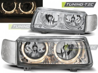 Světla přední VW PASSAT B4 11.93-05.97 ANGEL EYES CHROME
