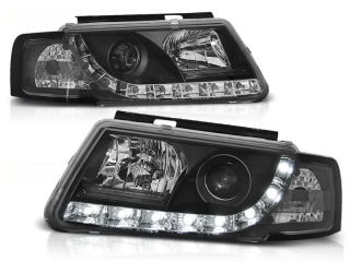 Světla přední VW PASSAT B5 3B 11.96-08.00 TRU DRL BLACK