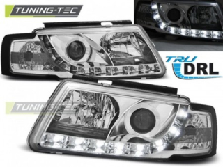 Světla přední VW PASSAT B5 3B 11.96-08.00 TRU DRL CHROME
