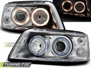 Světla přední VW T5 04.03-08.09 ANGEL EYES CHROME