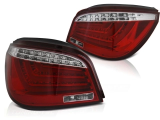 ZADNÍ SVĚTLA BMW E60 LED BAR, 2003-2007, ČERVENÉ, BÍLÉ