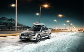Originální střešní box Škoda 380 l - stříbrný