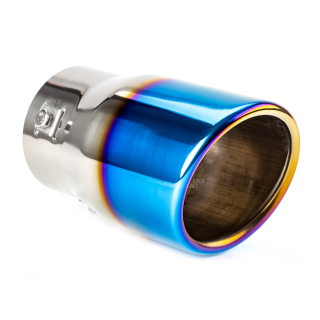 Koncovka výfuku AMIO MT 007BLC, průměr 90 mm, kulatá, opálená