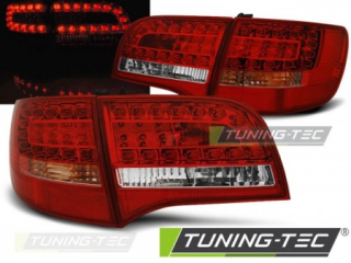 Světla zadní AUDI A6 C6 05-08 AVANT RED WHITE LED