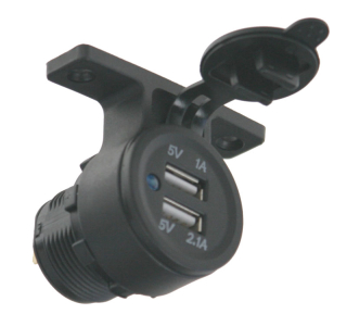 2xUSB zásuvka voděodolná na držák