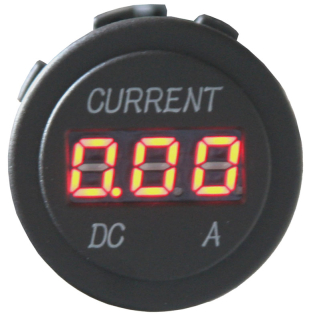 Digitální ampérmetr 0-10A červený
