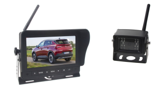 SET bezdrátový digitální kamerový systém / 1 x 4pin s monitorem 7", dotyk tlač.