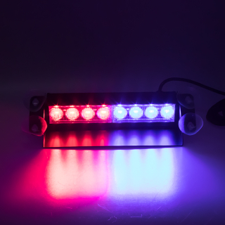PREDATOR LED vnitřní, 8x3W, 12-24V, červeno-modrý, 240mm, CE