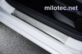 Ochranné kryty prahů - nerez, Škoda Fabia III. Limousine / Combi