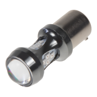 LED BAU15s oranžová, 12-24V, 16LED/3030SMD