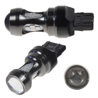 LED T20 (7443) červená, 12-24V, 16LED/3030SMD