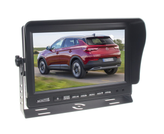 AHD 960P, 720P monitor 7" s kvadrátorem a s 4x4PIN vstupy
