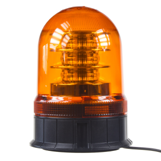 LED maják, 12-24V, 18x3W, oranžový magnet, ECE R65