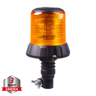 Robustní oranžový LED maják, na držák, 96W, ECE R65