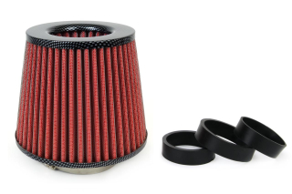 SPORTOVNÍ FILTR CARBON/ČERVENÝ, VSTUP 55-76MM