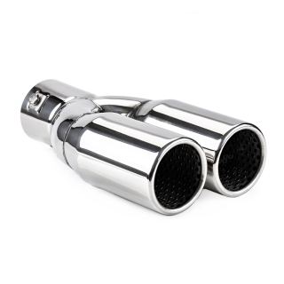 DVOJITÁ KONCOVKA VÝFUKU - PRŮMĚR KONCOVEK 2x63 mm AMIO