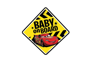 Tabulka Dítě v autě CARS