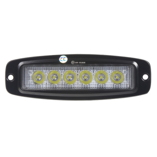 LED světlo 10-30V, 6x3W, R10, bodový paprsek, 185x59x35mm
