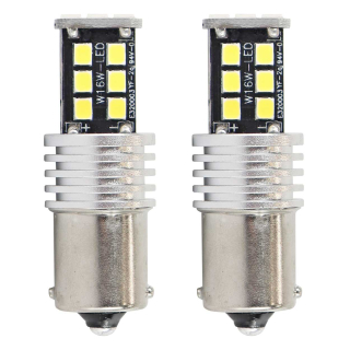 LED ŽÁROVKY BA15S CAN-BUS - 15 SMD  BÍLÉ (2 KS) - AMIO
