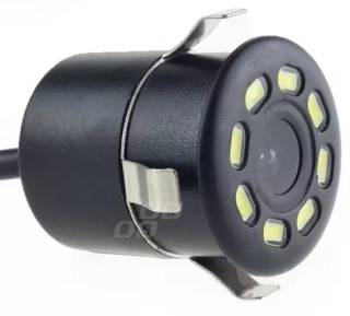 Kamera do auta Amio HD-308-LED 180° s nočním viděním o průměru 18 mm s LED osvětlením - Amio
