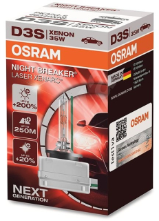 Xenonová výbojka D3S OSRAM NIGHT BREAKER LASER + 200% 