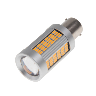 LED BA15s oranžová, 12-24V, 135LED/4014SMD