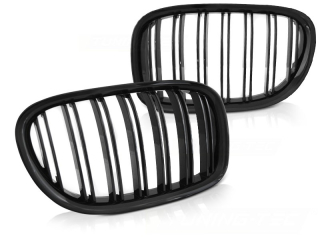 Přední maska BMW F01 09-07.12 DUBLE BAR lesklá černá