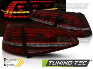 VW GOLF 7 13-17 RED SMOKE LED GTI LOOK SEQ