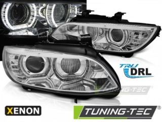 PŘEDNÍ SVĚTLA BMW E92,93,2006-2010 3D ANGEL EYES, AFS, CHOMOVÁ