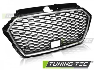 Přední maska Audi A3 (8V) 17 - RS3 STYLE chrom černá