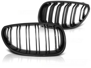 Přední maska, ledvinky BMW E60/E61 03-10 černá lesklá DOUBLE BAR M-LOOK