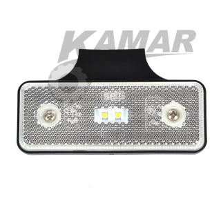 Světlo obrysové bílé 2xLED 12/24V