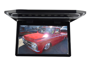 Stropní LCD monitor 10,1" černý s HDMI/microSD/IR/FM, ultra tenký