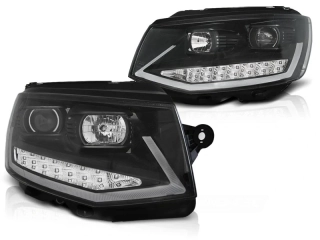 PŘEDNÍ SVĚTLA, VW T6 2015- TUBE LIGHT, ČERNÉ