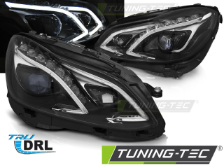 PŘEDNÍ SVĚTLA MERCEDES W212 13-16 BLACK LED DRL