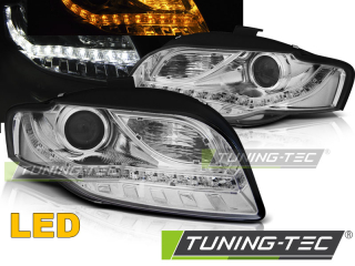 Přední světla AUDI A4 B7 11.04-03.08 DAYLIGHT LED IND. CHROME