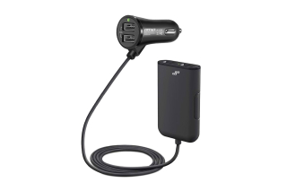 USB NABÍJEČKA 4 PORTY +PRODLUŽOVACÍM KABELEM 12/24V 2x 2400 mA AMIO