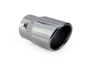 Kulatá Koncovka výfuku AMIO BLACK CHROME 90 mm MT 007BC