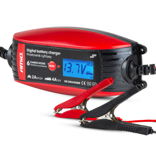 Digitální nabíječka auto / moto 6V/12V - 2A/4A - DVL DBC-4A AMiO