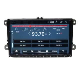 Autorádio pro VW, Škoda s 9" LCD, Android 8.1, WI-FI, GPS, Mirror link, Bluetooth, 2x USB