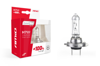 ŽÁROVKY H7 LUMITEC SILVER +100% DUO BOX 2 KS AMIO
