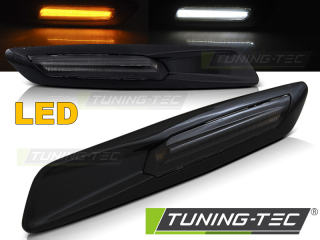BOČNÍ BLINKRY LED BMW E60, E90, E82 - F10 STYLE ČERNÉ LESKLÉ
