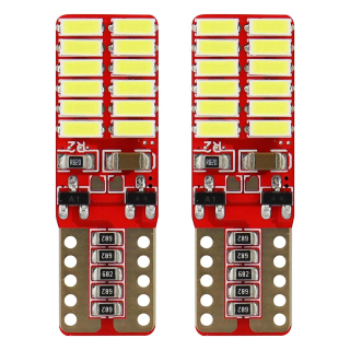 CAN-BUS LED ŽÁROVKY T10 - 24 SMD LED 4014 BÍLÉ 6000 K AMIO (2 KS)
