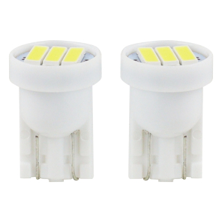 LED žárovky W5W T10 3 SMD LED, bílé, 2 ks AMIO