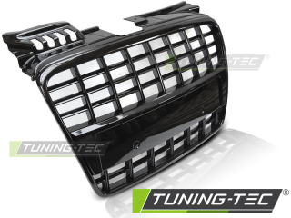 PŘEDNÍ MASKA AUDI A4 B7, 2004-2008 S8 LOOK, ČERNÝ LESK