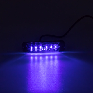 LINEAR LED 6x5W LED, 12-24V, modrý, ECE R65